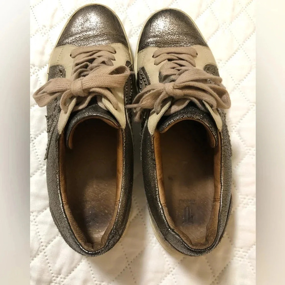 Frye Ivy Logo Patch Studded Sneakers - Picture 6 of 9